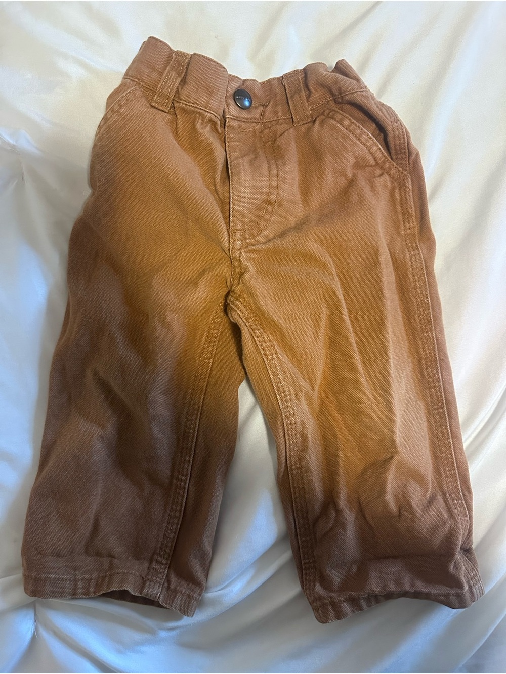 Carhartt Toddler Canvas Pants in Brown